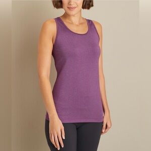 Duluth Trading Company Purple Women’s Breezeshooter Knit Racerback Tank Size S